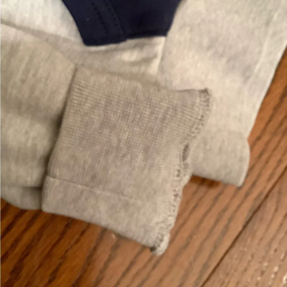 Ralph Lauren Kids Gray and Navy Hoodie Sweatshirt